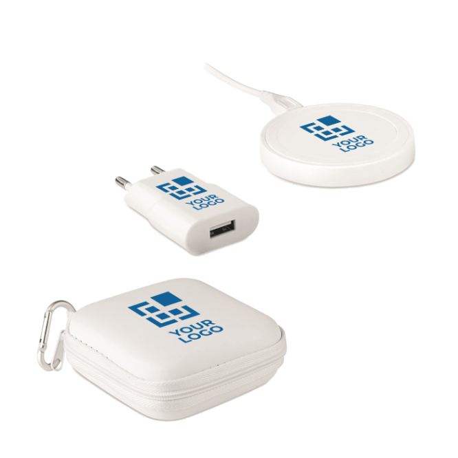 Charging set wireless charging station, USB-A to micro-B cable