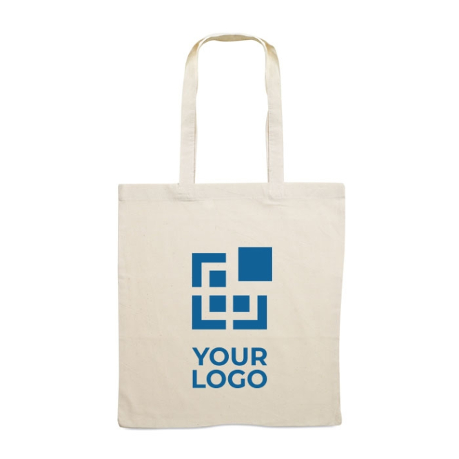 Tote bag with long handles and large print area, 180 g/m2