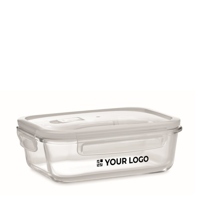 Glass lunch box with airtight PP lid, 900 ml