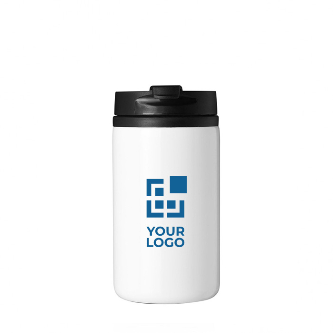 Recycled stainless steel thermal mug with swivel lid, 300 ml