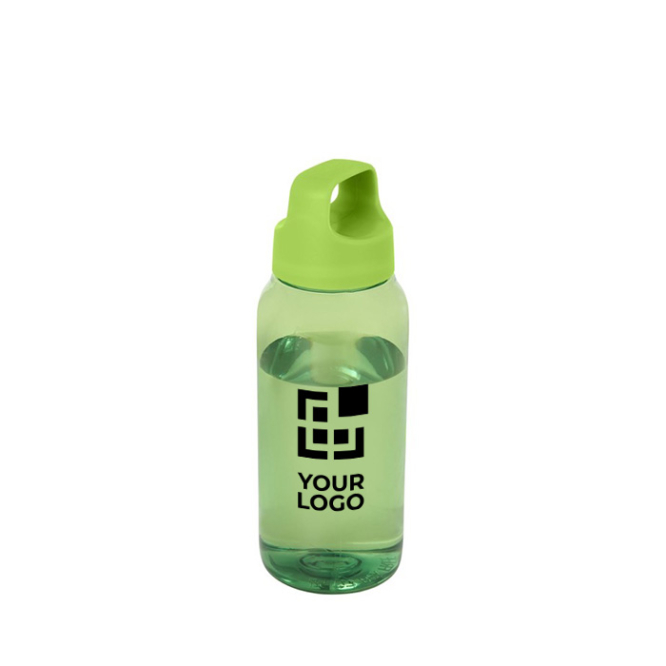 Recycled plastic office bottle with wide handle, 450 ml