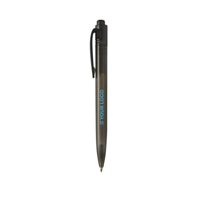 Ocean-derived recycled plastic pen with black ink