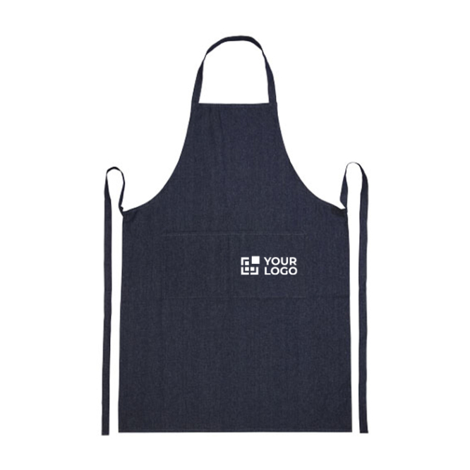 Recycled denim apron for corporate giveaways