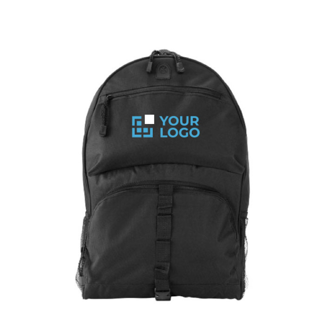 Backpack with multiple device pockets in polyester