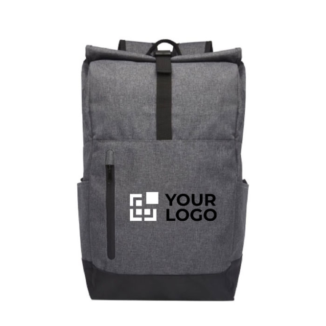 Grey and black padded backpack for 15.6'' laptop