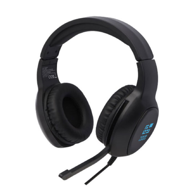 Premium sound gaming headphones with cable and microphone