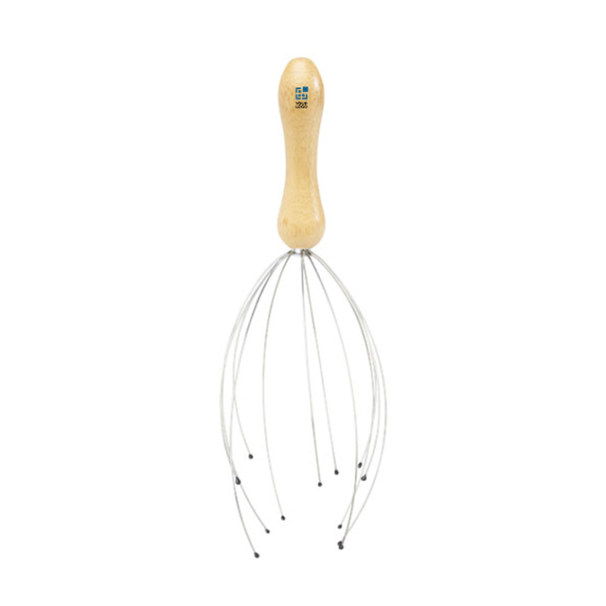 Head massager with 12 wire and rubber prongs