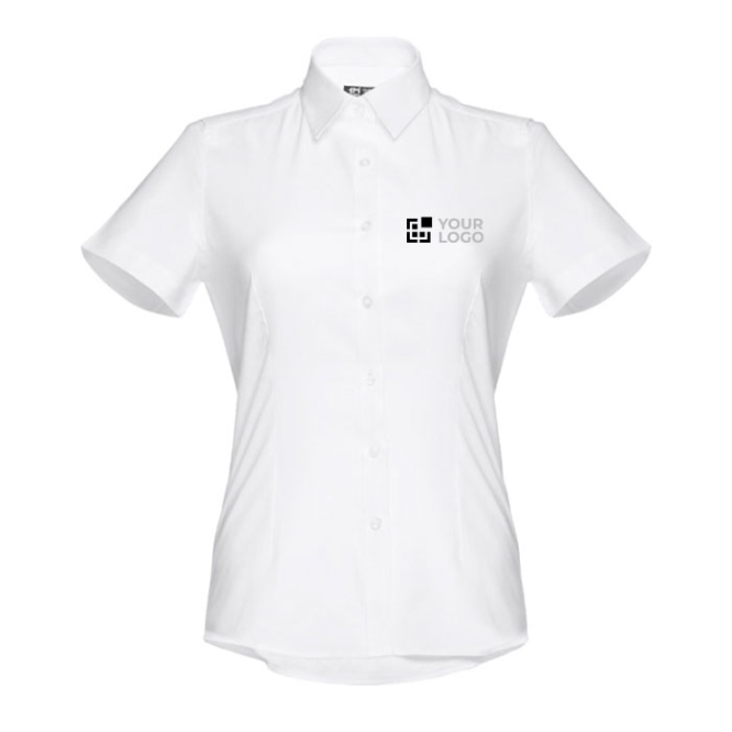 Women's cotton polyester oxford shirt, 130 g/m2