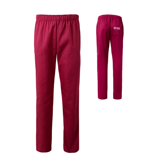 Unisex trousers, cotton, polyester, elastic waistband, 190 g/m2, 