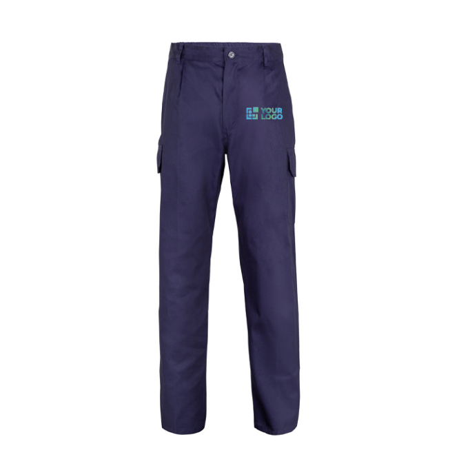 Unisex multi-pocket trousers, cotton and polyester, 200 g/m2, 