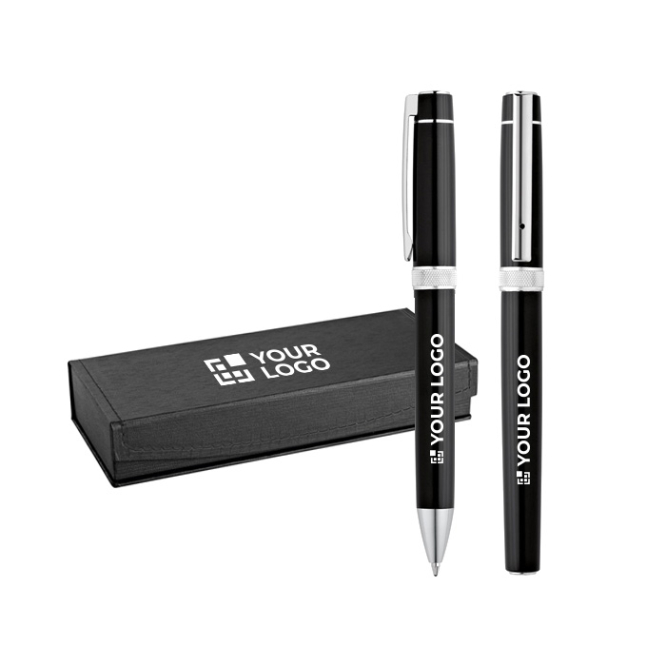 Writing set with rollerball & ballpoint pen, Gibson