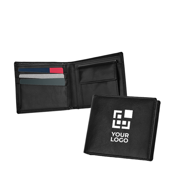 Leather wallet in black