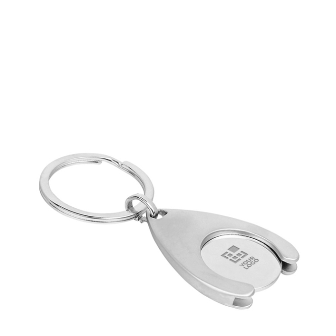 Keyring with a shopping cart token, Cartcoin