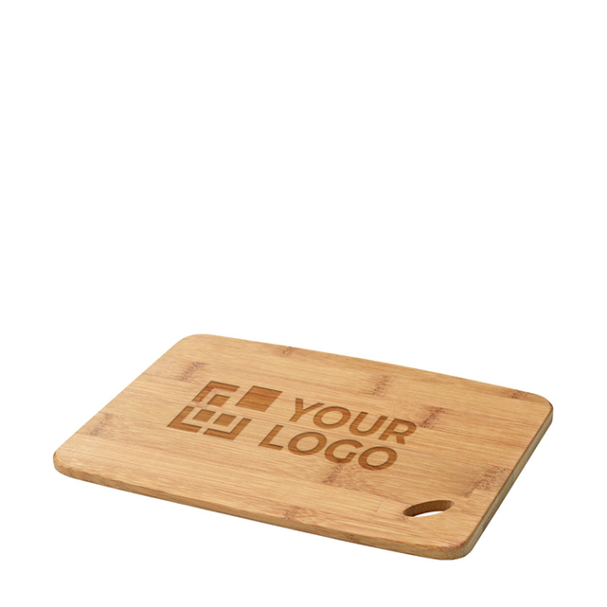 Chopping board from bamboo for cheese or cold cuts