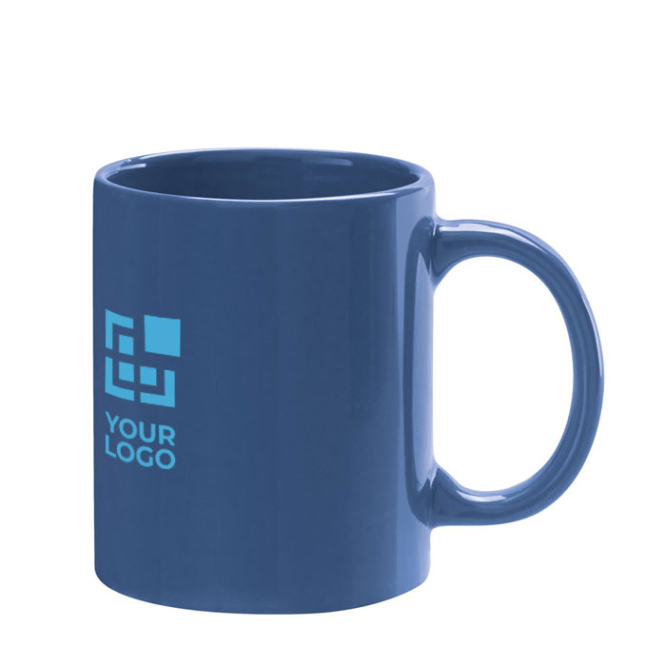 Branded ceramic mug in bright colours, 330 ml