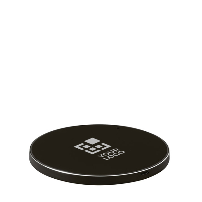 Elegant wireless mobile phone charger, aluminium