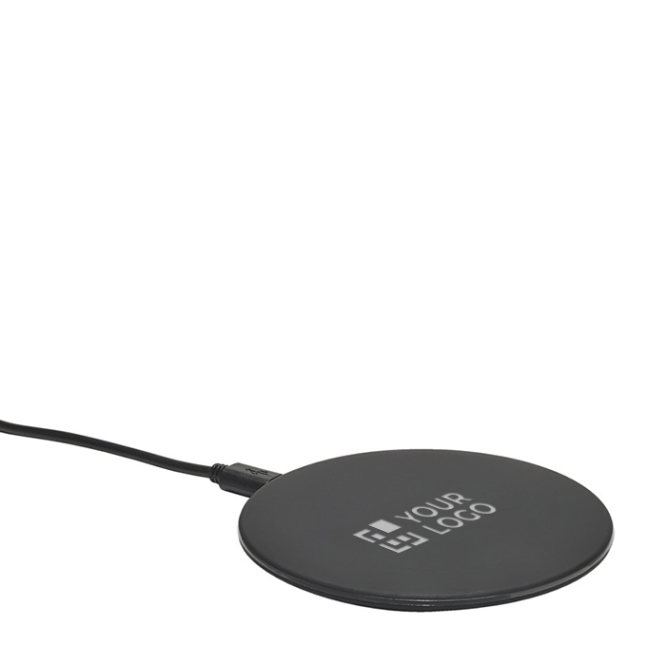 Wireless round quick charger with backlight