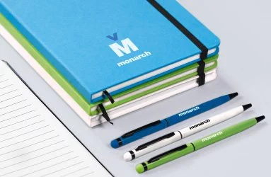 Promotional notebooks with logo