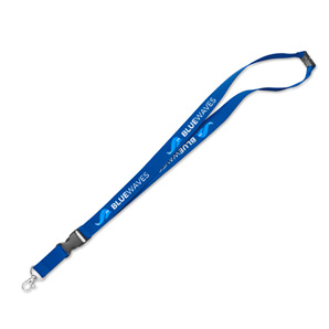 Branded lanyard with buckle