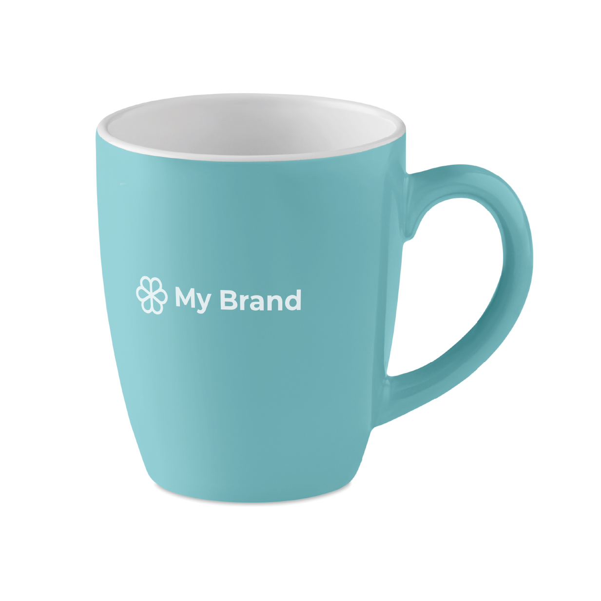 Ceramic, coloured coffee mug, for promotions, 290 ml