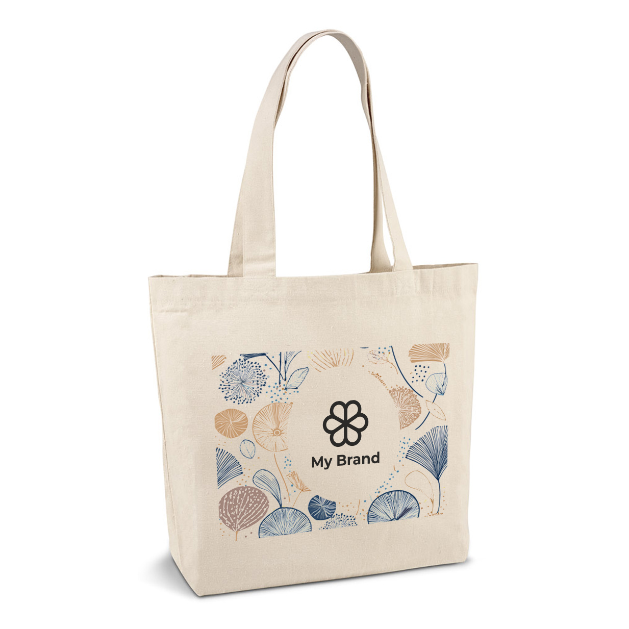 Cotton bag with internal compartments, 280 g/m2