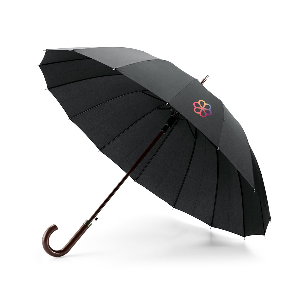 Umbrella with 16 ribs wooden handle, Ø 111, Gentlemen