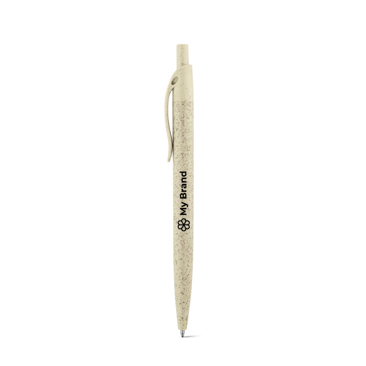 Eco ballpoint pen wheat straw with blue ink