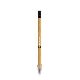 Infinite bamboo pencil with eraser with logo