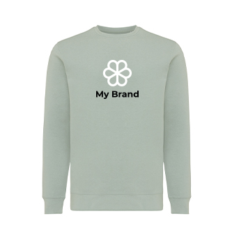 Unisex slim-fit sweatshirt in recycled cotton, 280 g/m²