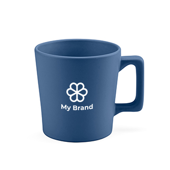 Ceramic mug with matte finish in bright colours, 220 ml