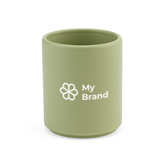 Ceramic mug with matte finish, without handle, 60 ml