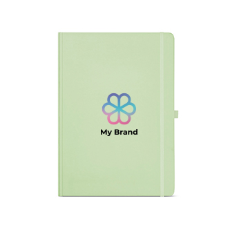 Recycled paper notebook with hard cover, A4