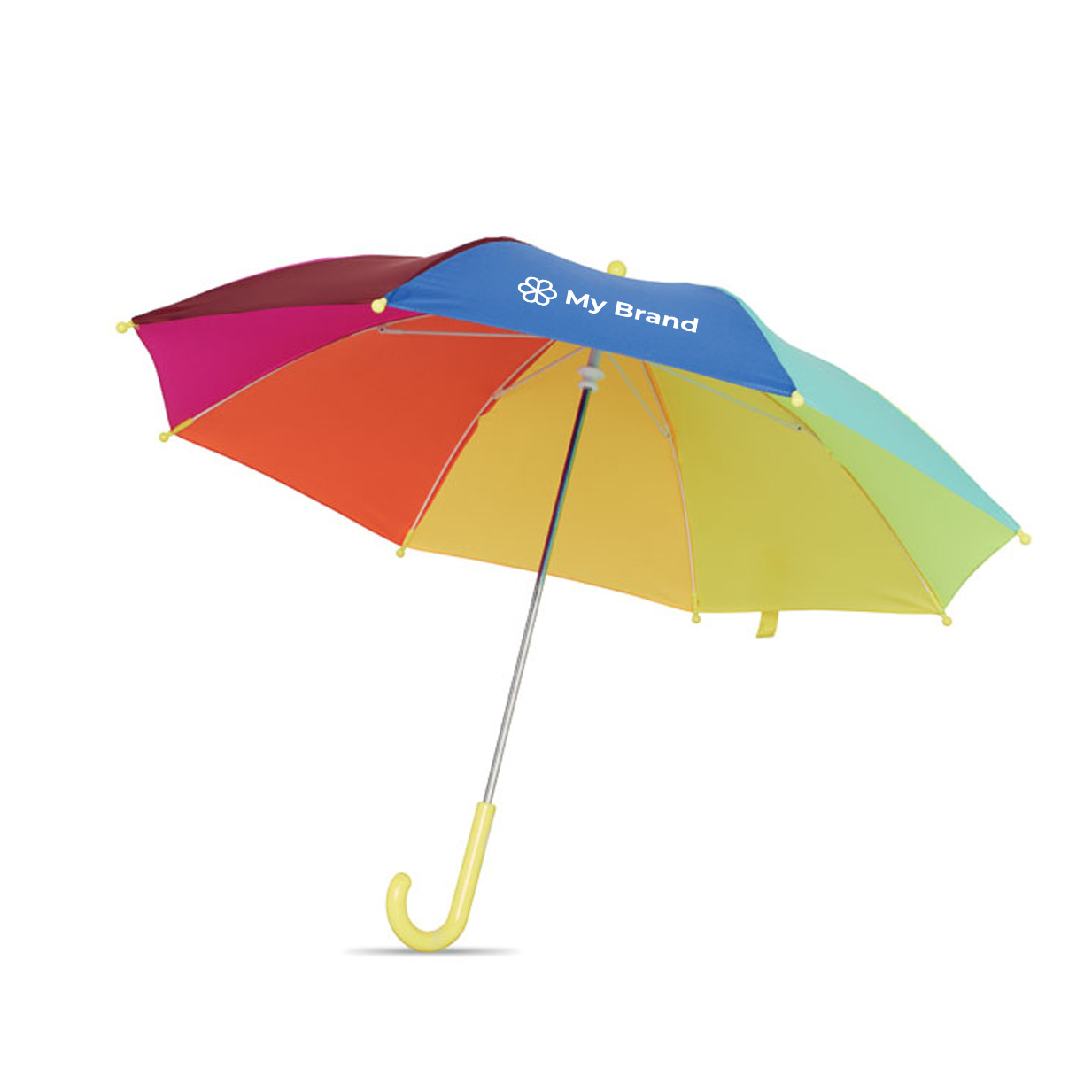 Children’s umbrella with rainbow colours, 8 panels, Ø46
