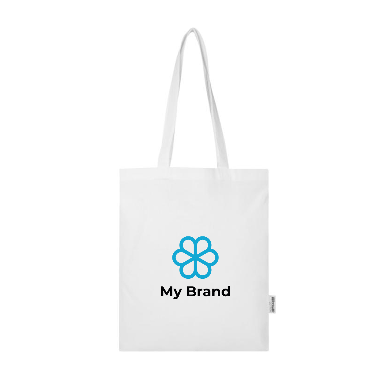 Recycled cotton and RPET shopping bag, 7L, 140 g/m2